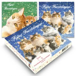 Franciens Katten kerstboxje KERSTNACHT-KATTENFAMILIE