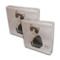 Franciens katten Set van 2 pakjes servetten
