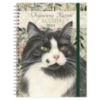 Franciens Katten RINGBAND bureau-agenda (harde kaft) MOZES 2024