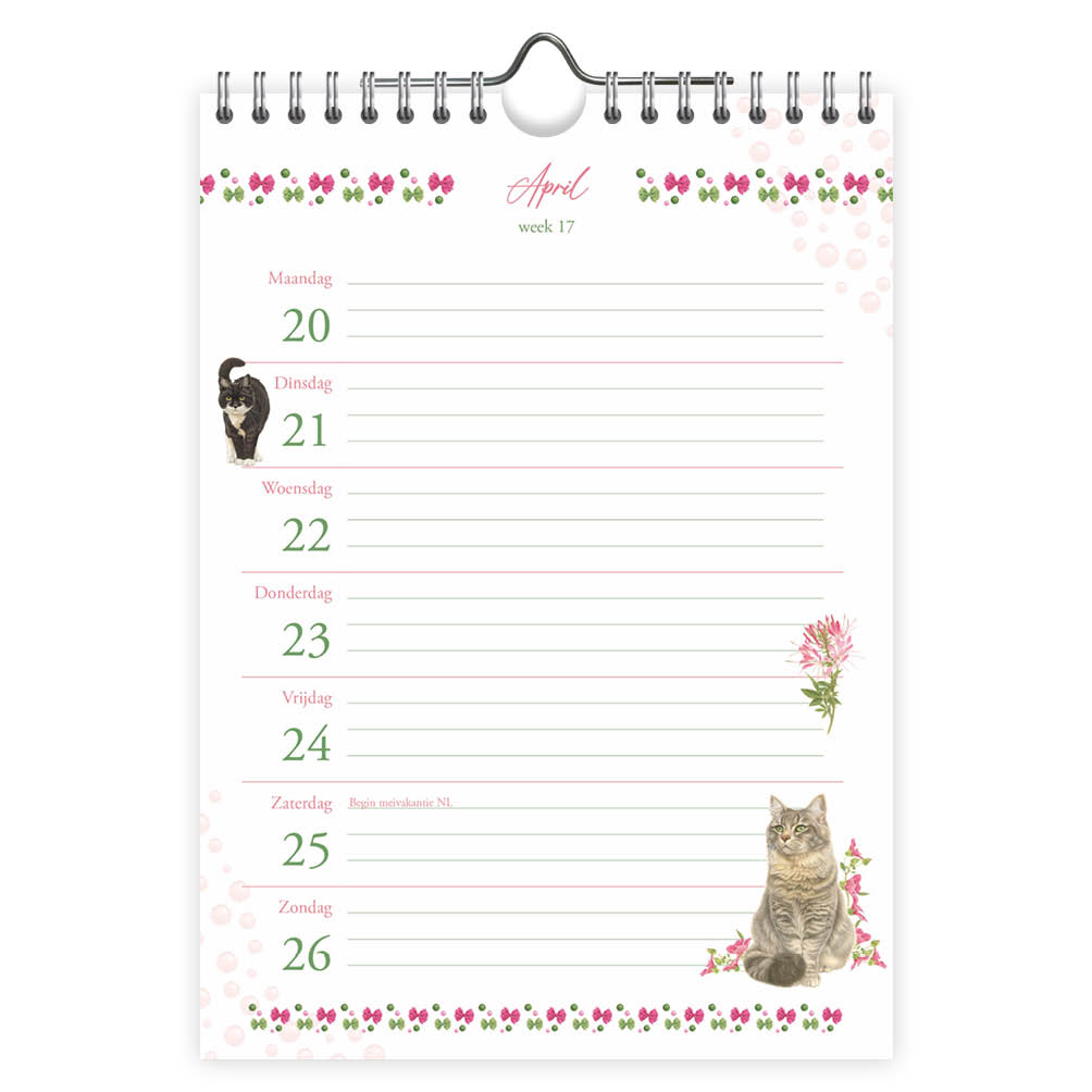 Franciens Katten weeknotitiekalender EVI 2026