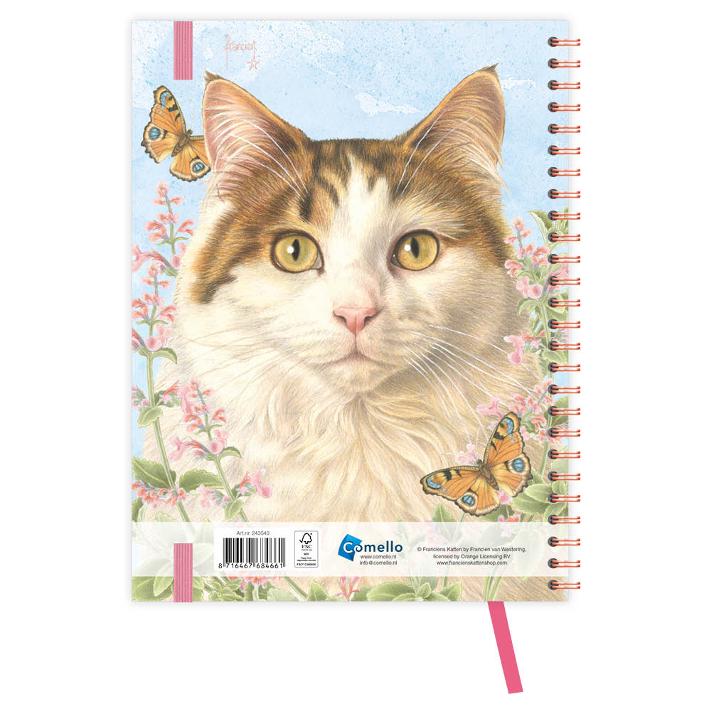Franciens Katten Ringband bureau-agenda (HARDE KAFT) NACHO 2026