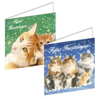 Franciens Katten kerstboxje KERSTNACHT-KATTENFAMILIE