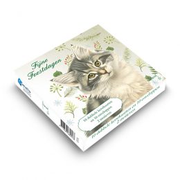 Franciens Katten kerstboxje BOSKITTENS MET DENNETAK EN STERREN