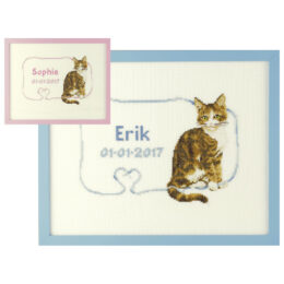 Franciens Katten borduurpakket GEBOORTE