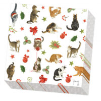 Franciens Katten servetten kerstfeest