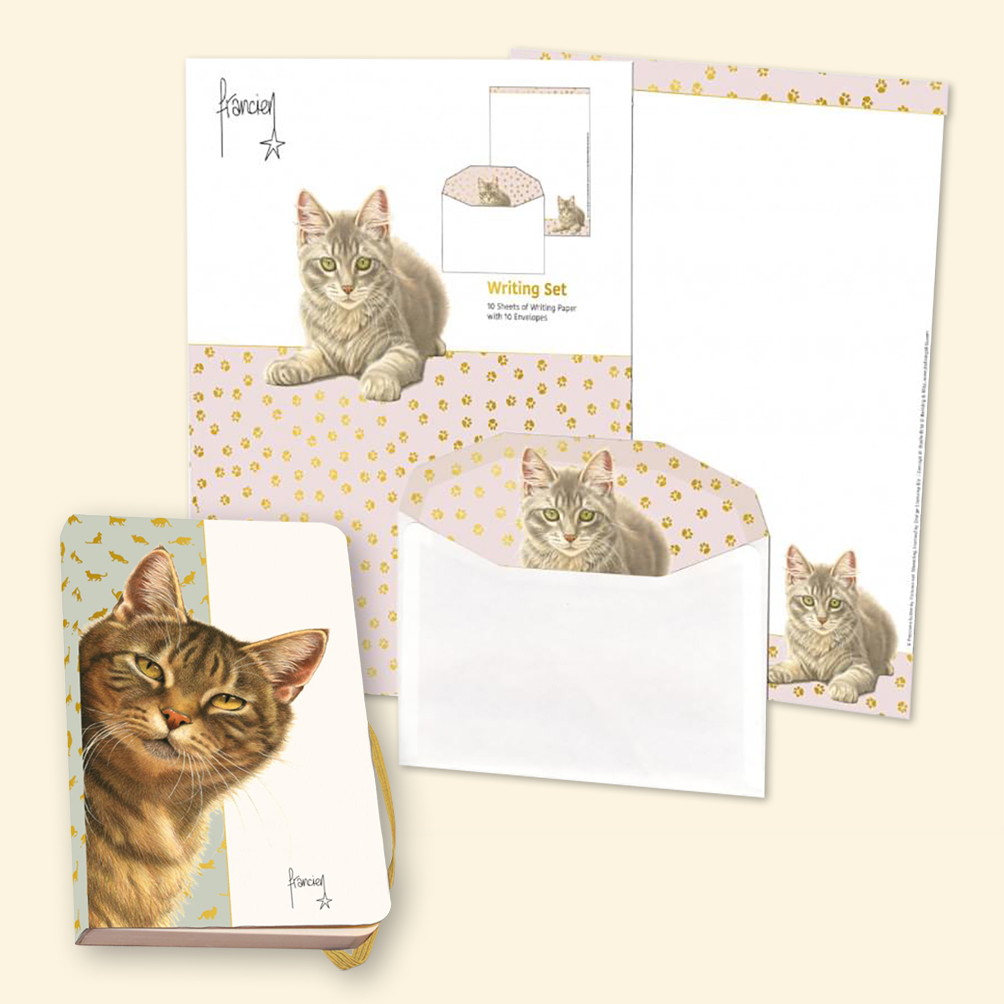 Franciens Katten briefpapier met notitieboekje