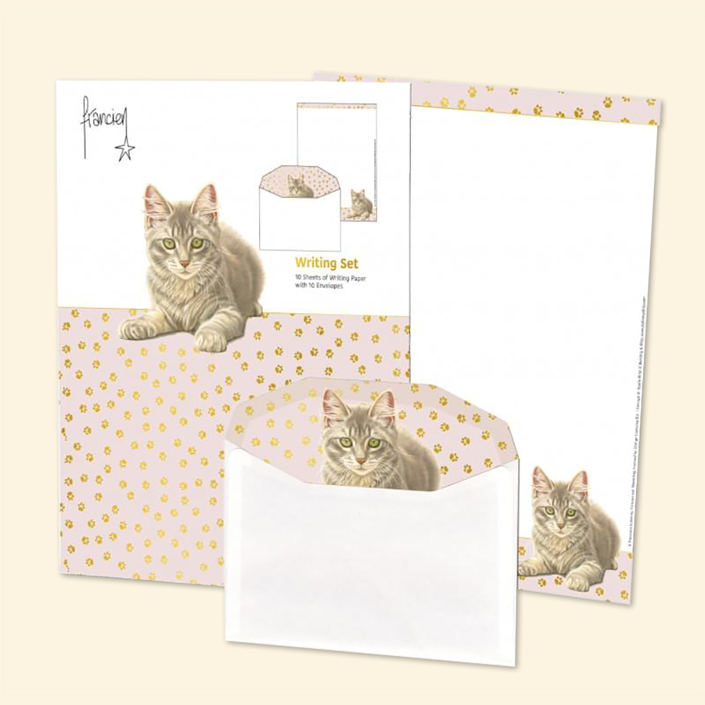 Franciens Katten briefpapier met notitieboekje