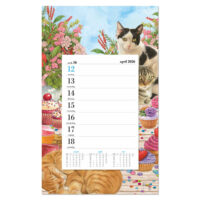 Franciens Katten Weeknotitiekalender op schild  CUPCAKES 2026