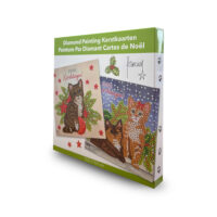 Franciens Katten Diamond Painting kerstkaart 2024/1028