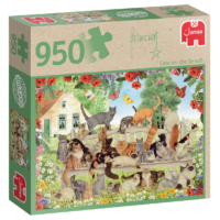 Franciens Katten puzzel CATS ON THE BENCH