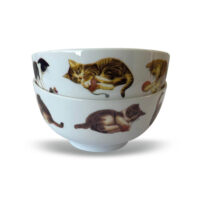 Franciens Katten  set van 2 schaaltjes