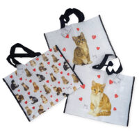 Franciens Katten set van 3 boodschappentassen