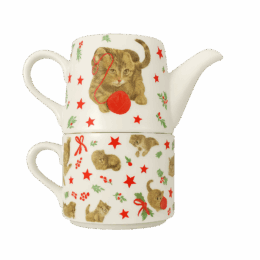 Franciens Katten 1 persoons theepot met kopje