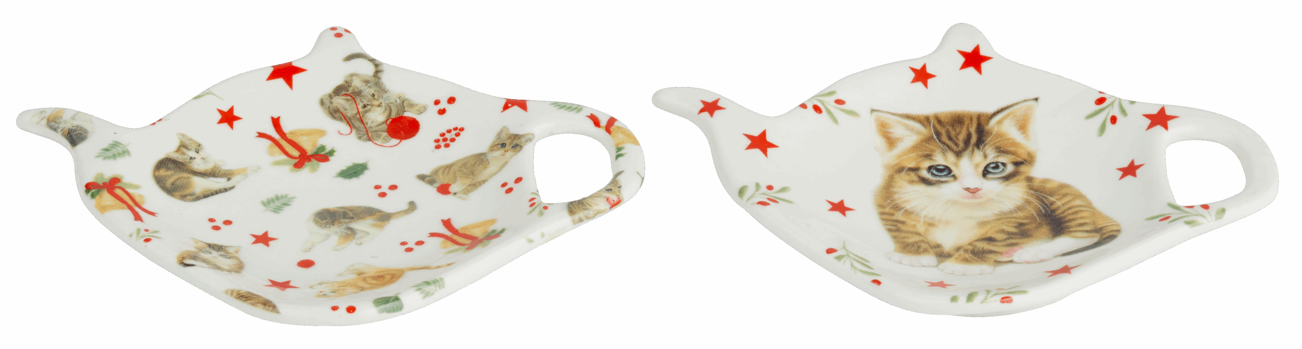 Franciens Katten set van 2 theezakschoteltjes