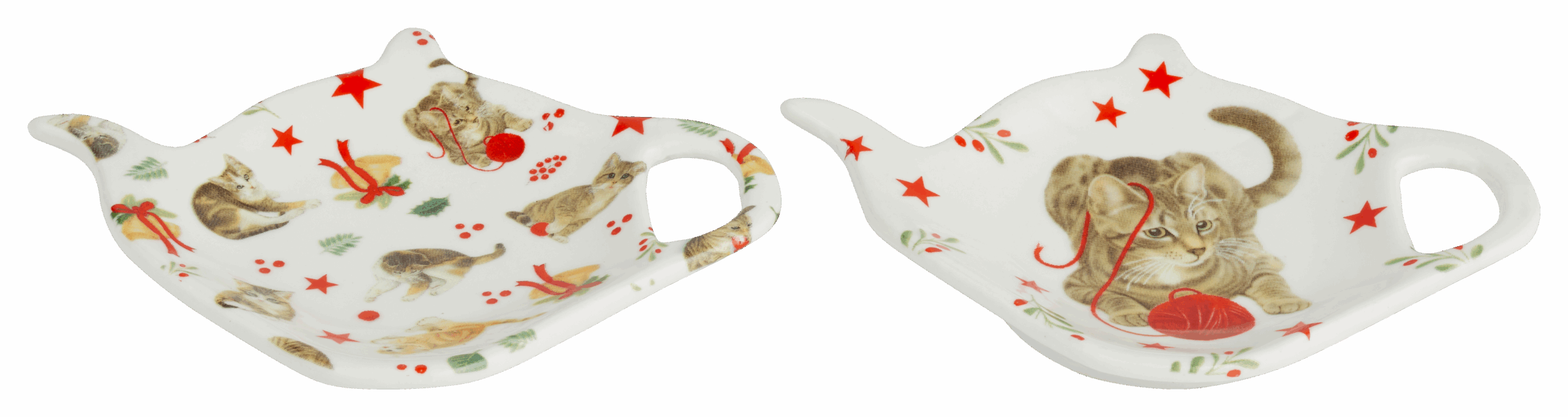 Franciens Katten set van 2 theezakschoteltjes