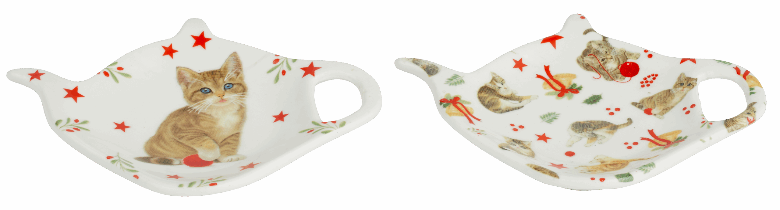 Franciens Katten set van 2 theezakschoteltjes