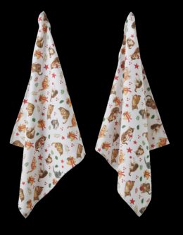 Francien Katten set theedoeken KERST