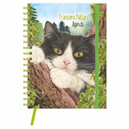 Franciens Katten Ringband Bureau-agenda BAILEY (zachte kaft) 2027- formaat 17 x 23cm