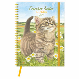 Franciens Katten RINGBAND bureau-agenda (harde kaft) MISCHA 2027 - formaat 17 x 23cm