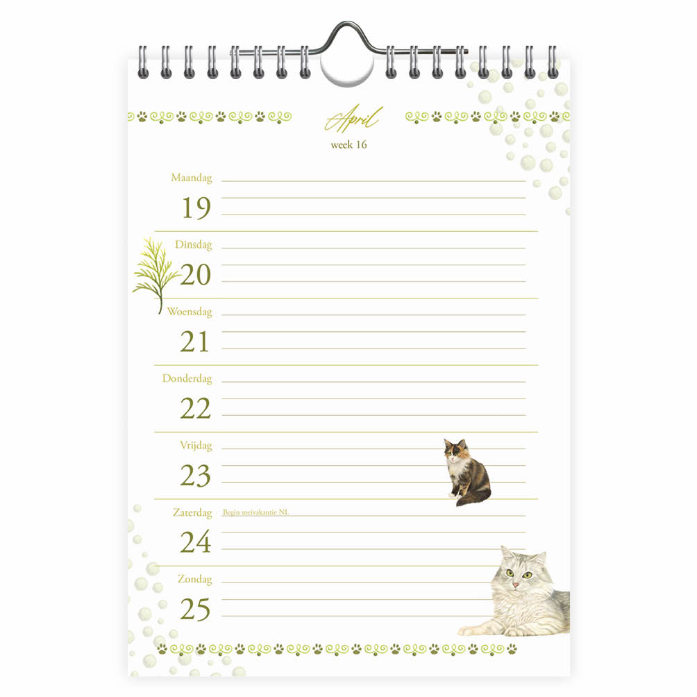 Franciens Katten weeknotitiekalender BAILEY 2027 - Afbeelding 2
