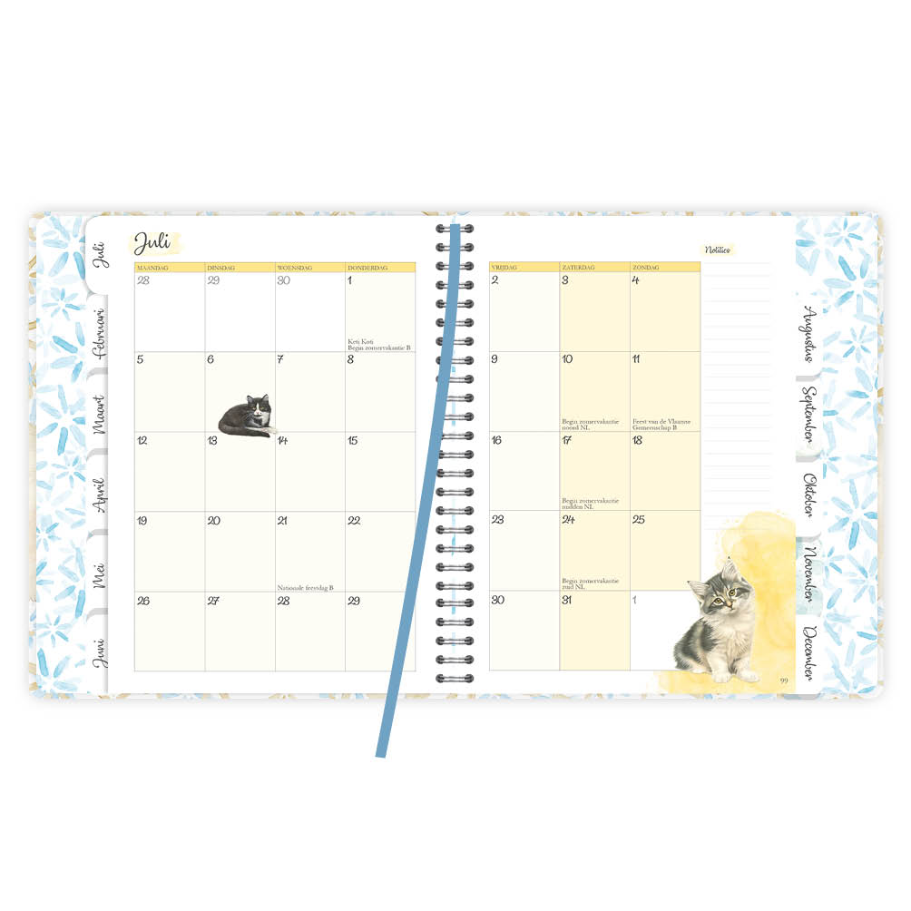 Franciens Katten Luxe weekly planner LIZZY 2027 - Afbeelding 4