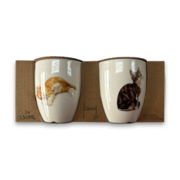 Franciens Katten Set van 2 koffiemokjes KATTENKRUID