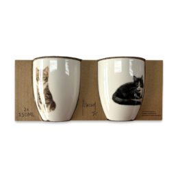 Franciens Katten Set van 2 koffiemokjes KATTENKRUID