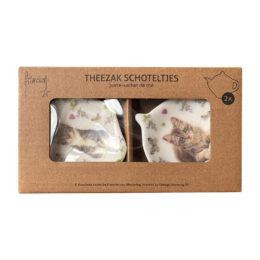 Franciens Katten set van 2 theezakschoteltjes