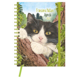 Franciens Katten Ringband Bureau-agenda BAILEY (zachte kaft) 2027- formaat 17 x 23cm